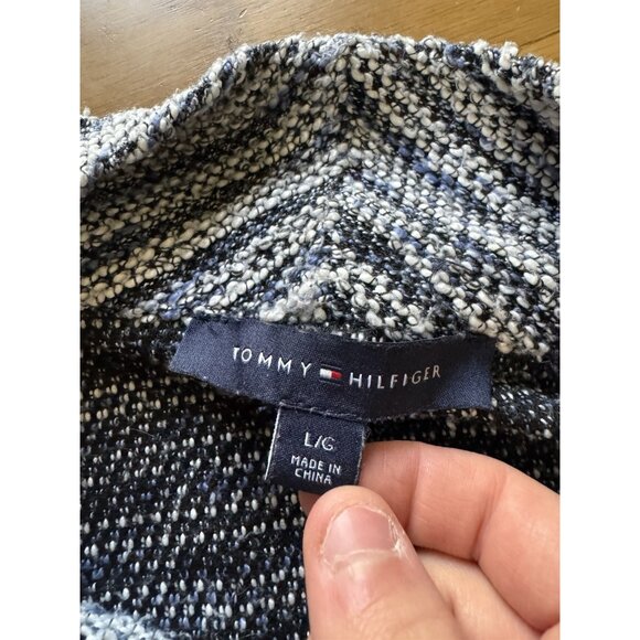 Tommy Hilfiger Women Open Front Cardigan Sweater Size Large Polyester Office - Picture 3 of 12